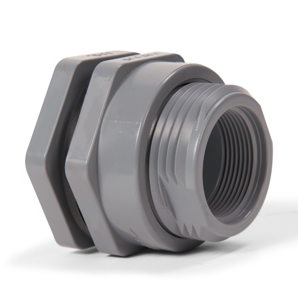 Hayward BFAS Series Bulkhead Fittings - Short Pattern, BFAS1005CES, BFAS1005TES, BFAS1007CES, BFAS1007TES, BFAS1010CES, BFAS1010TES, BFAS1012CES, BFAS1012TES, BFAS1015CES, BFAS1015TES, BFAS1020CES, BFAS1020TES, BFAS1030CES, BFAS1030TES, BFAS1040CES, BFAS1040TES